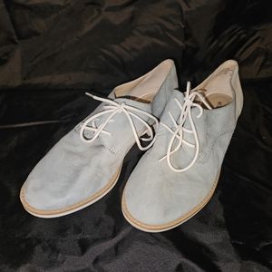 Audrey Brooke Oxford Loafers Style Alice Size 6 Light Blue Like New